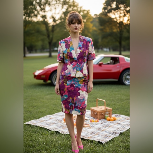 ADOLFO adorable, Vintage 80s outfit - Picture 1 of 4